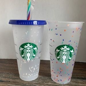 Starbucks confetti cup